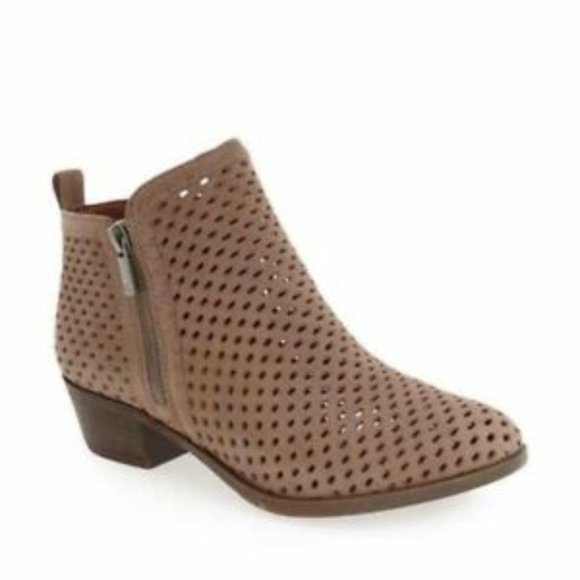 Lucky Brand Shoes - Lucky Brand Leather Perforated Basel Booties